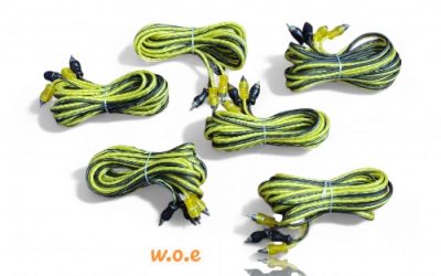 XTC RCA 2X2 5 METER BLACK/YELLOW OFC