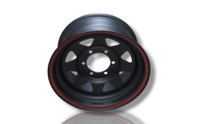MAGS 15″7J 6/139 BLACK MATT TWO RED LINE