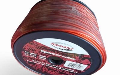 RADIANT CABLE12 GAUGE 100MT SILVER / RED