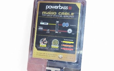 POWERBASSAUDIO CABLE  RCA 2X2 MALE 5M