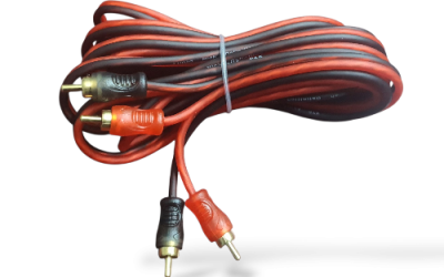 XTC RCA 2X2 MALE 5 METER RED/BLACK