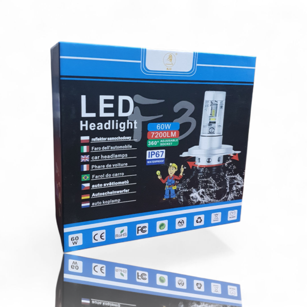 EJC LED HEADLIGHT 60W 7200LM IP67 - Image 4