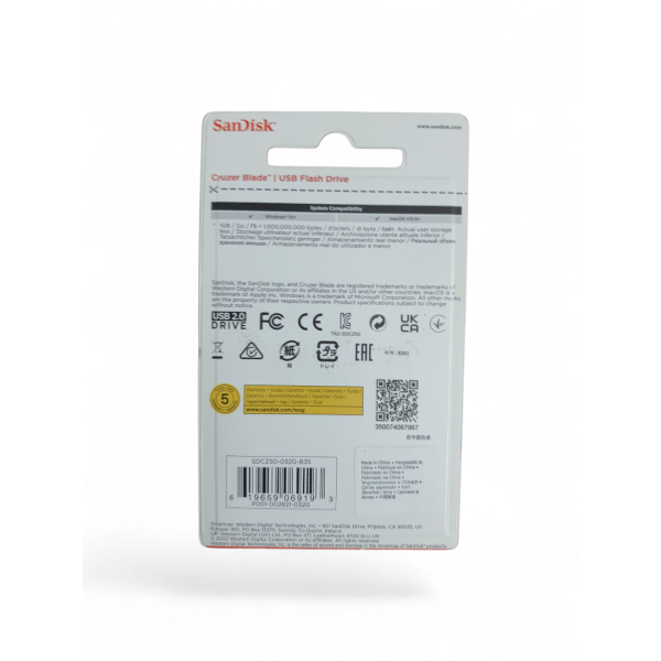 SANDISK CRUZER BLADE USB 32GB - Image 2