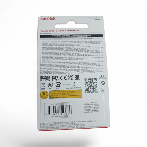 SANDISK CRUZER GLIDE 32GB USB 3.0 FLASH - Image 2