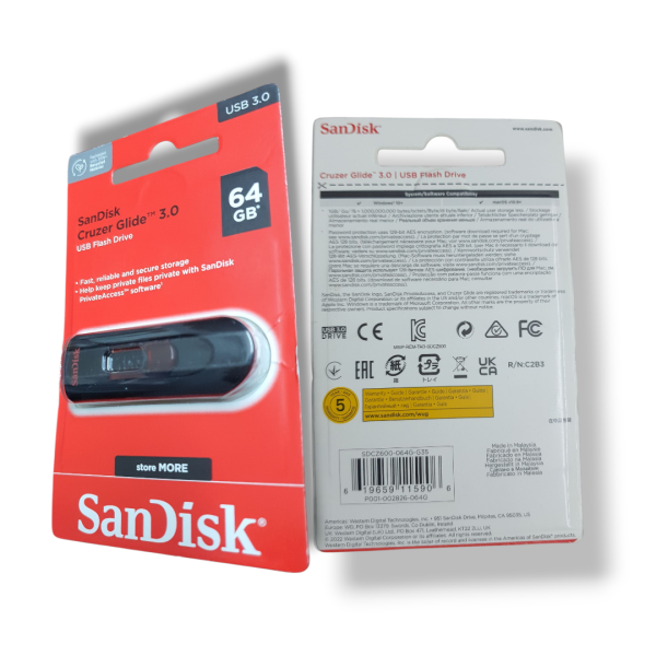 SANDISK CRUZER GLIDE  64G USB 3.0 - Image 2