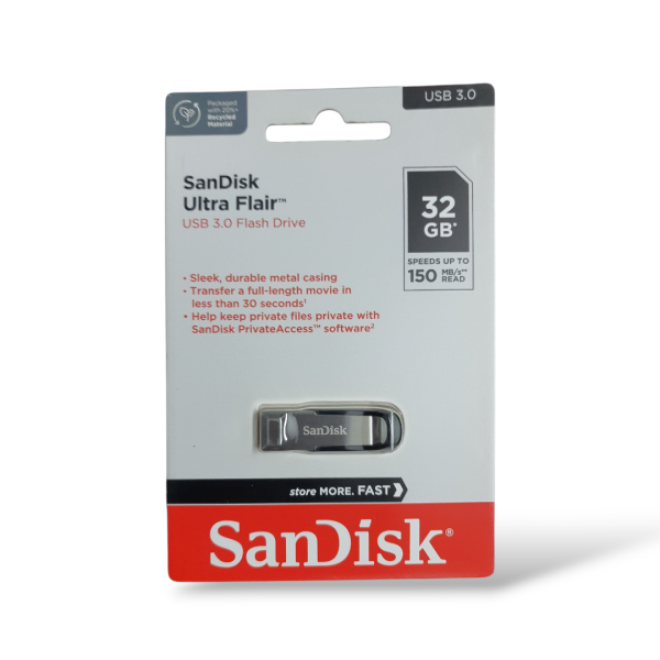 SANDISK ULTRA FLAIR USB 32GB 3.0 150MB/S