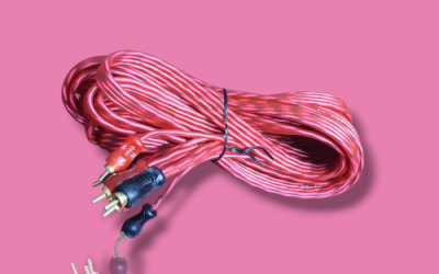 XTC RCA 2X4 MALE 7METER LIGHT BLUE/RED