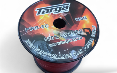 TARGA  CABLE 8 GAUGE 100%COPPER 100MTR